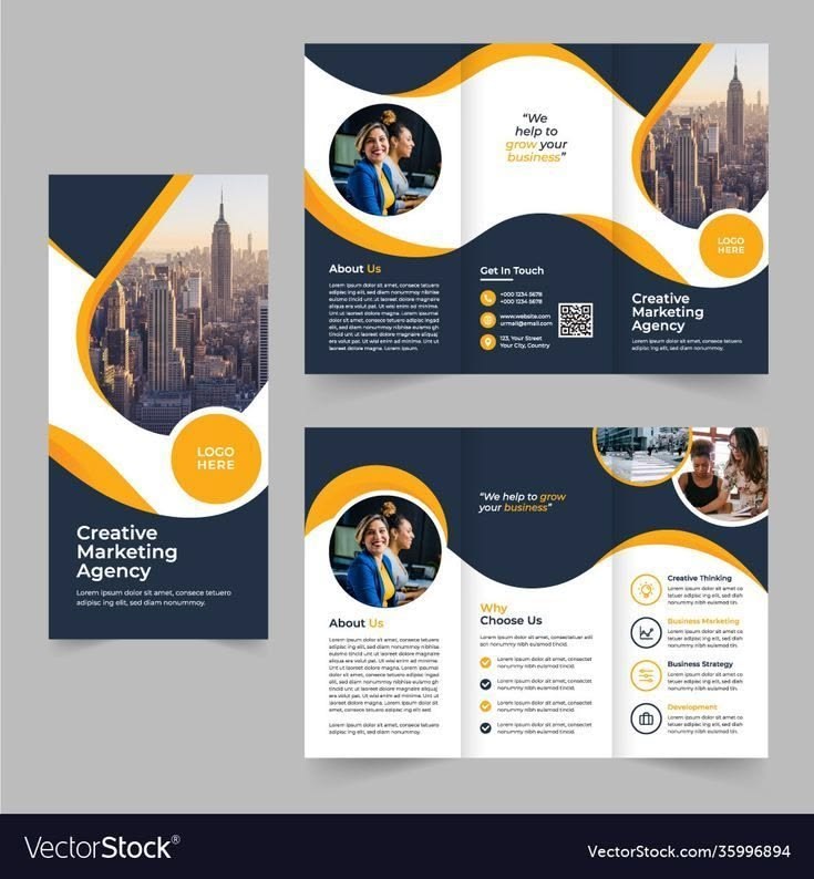 Brochures: Tri-fold, Bi-fold, Gatefold, and Z-fold.